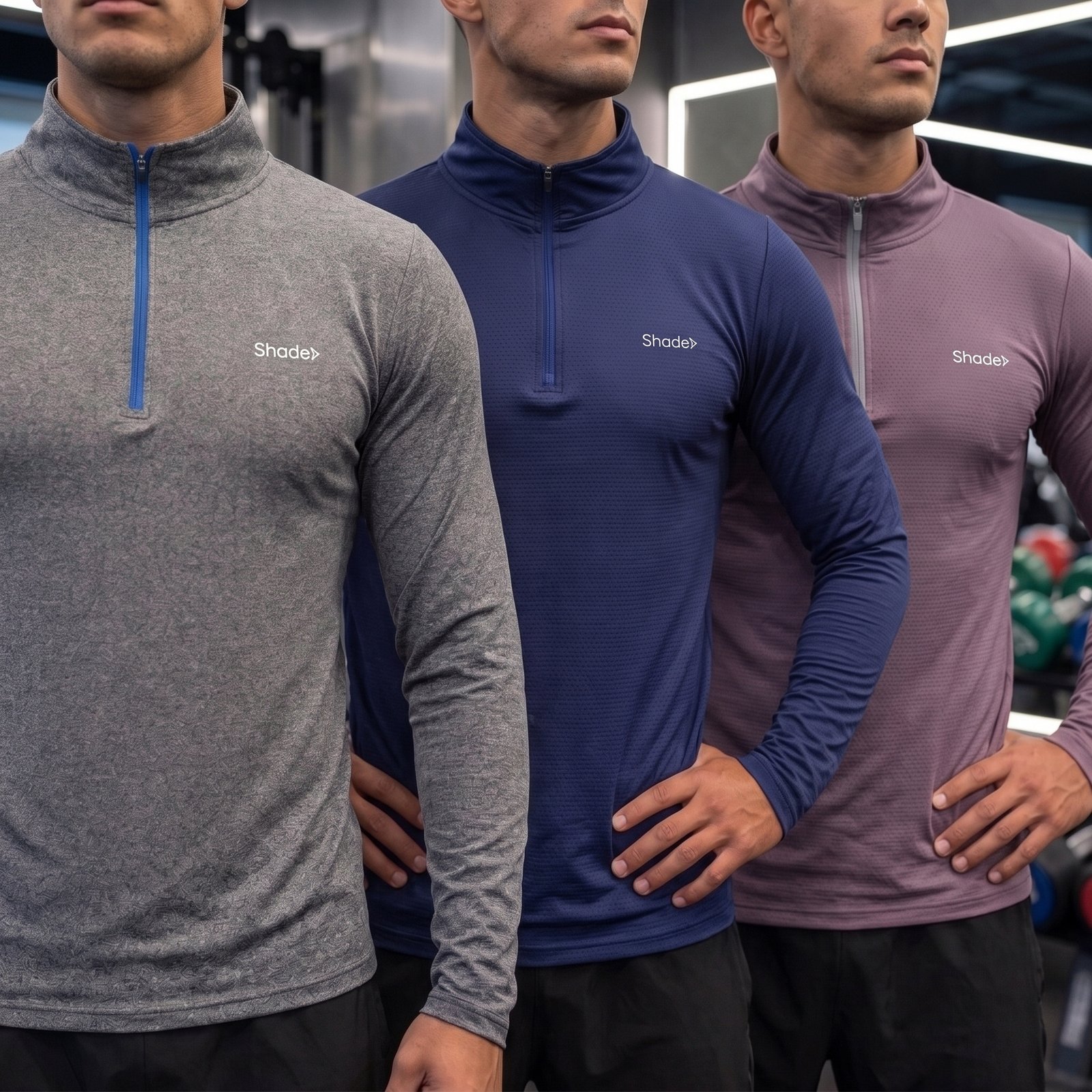 103Air - Remera Manga Larga con Medio Cierre