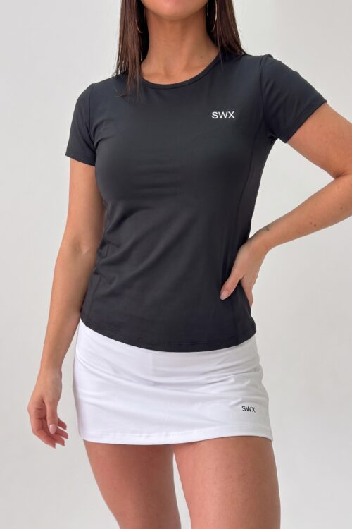 209Skin Negra - Remera de Poliamida Liviana
