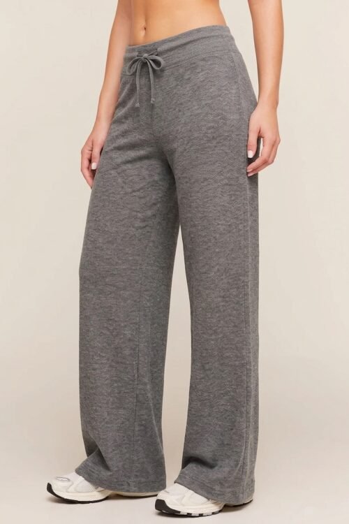 213Nova Gris Melange - Pantalon Recto Ancho