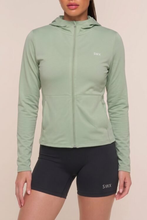 201Cool Verde - Campera Deportiva Fina de Mujer