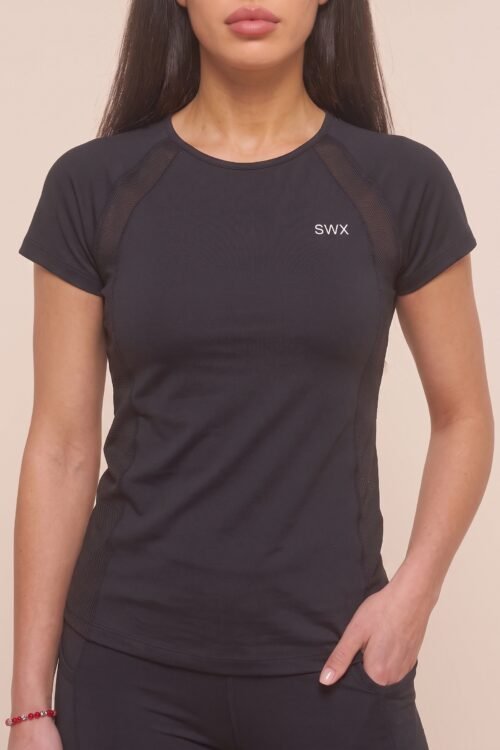 209Print Negra - Remera Manga Corta Dry-Fit de Mujer