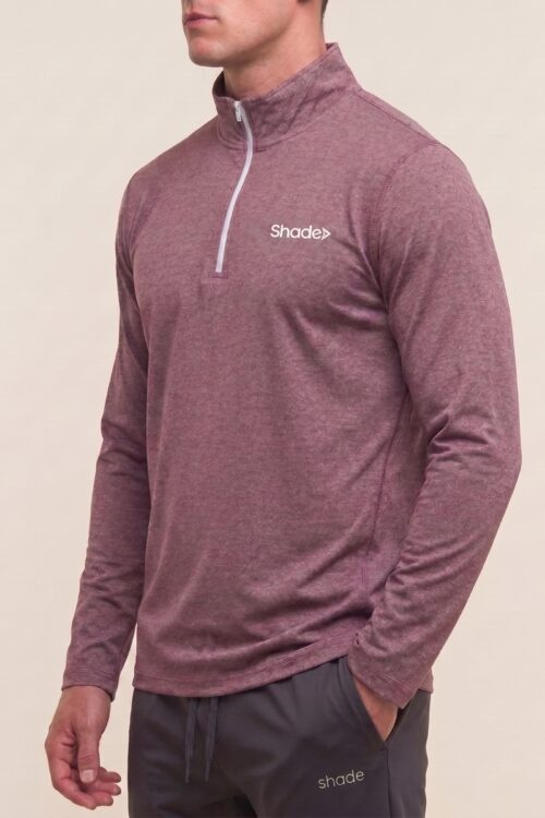 103Air Gris Topo - Remera Manga Larga con Medio Cierre - ropa deportiva Shade Sport