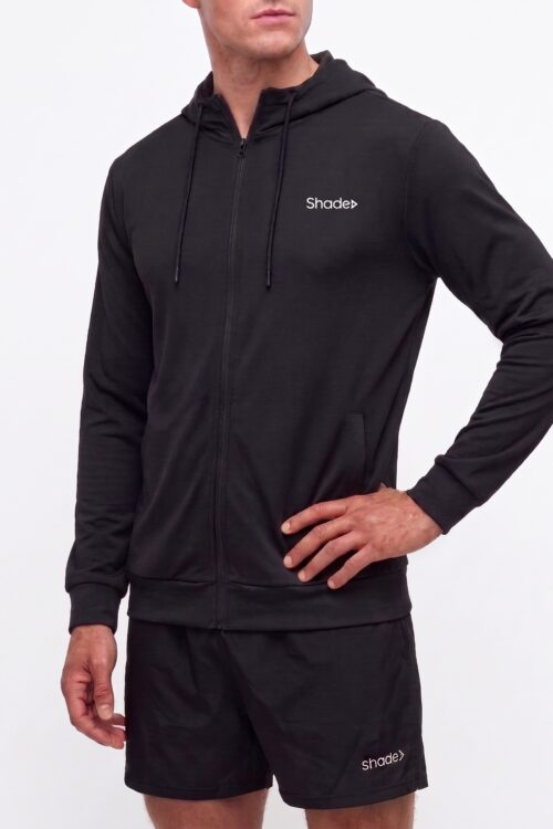 101Rash Negra - Campera Deportiva Fina - ropa deportiva Shade Sport