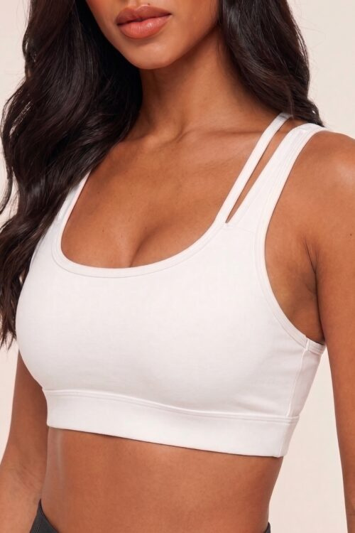 212Aura Blanco, Top Deportivo con Push up, Regulable